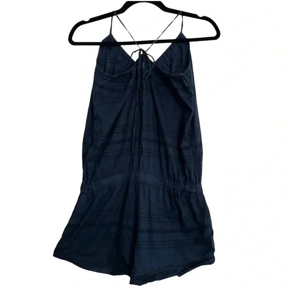 Gilly Hicks Navy Embroidered Romper - Picture 2 of 4